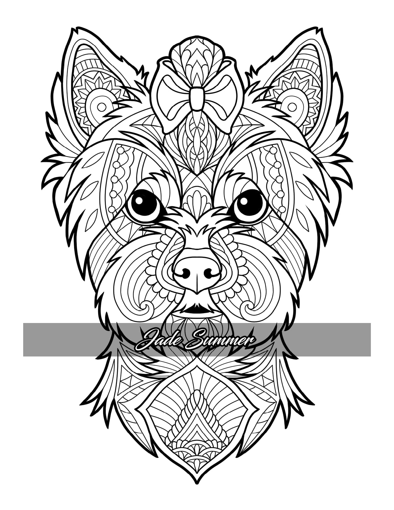Amazing Dogs Coloring Book: Beautiful Dogs, Adorable Puppies, and Relaxing Designs for Adults and Teens - Image 8