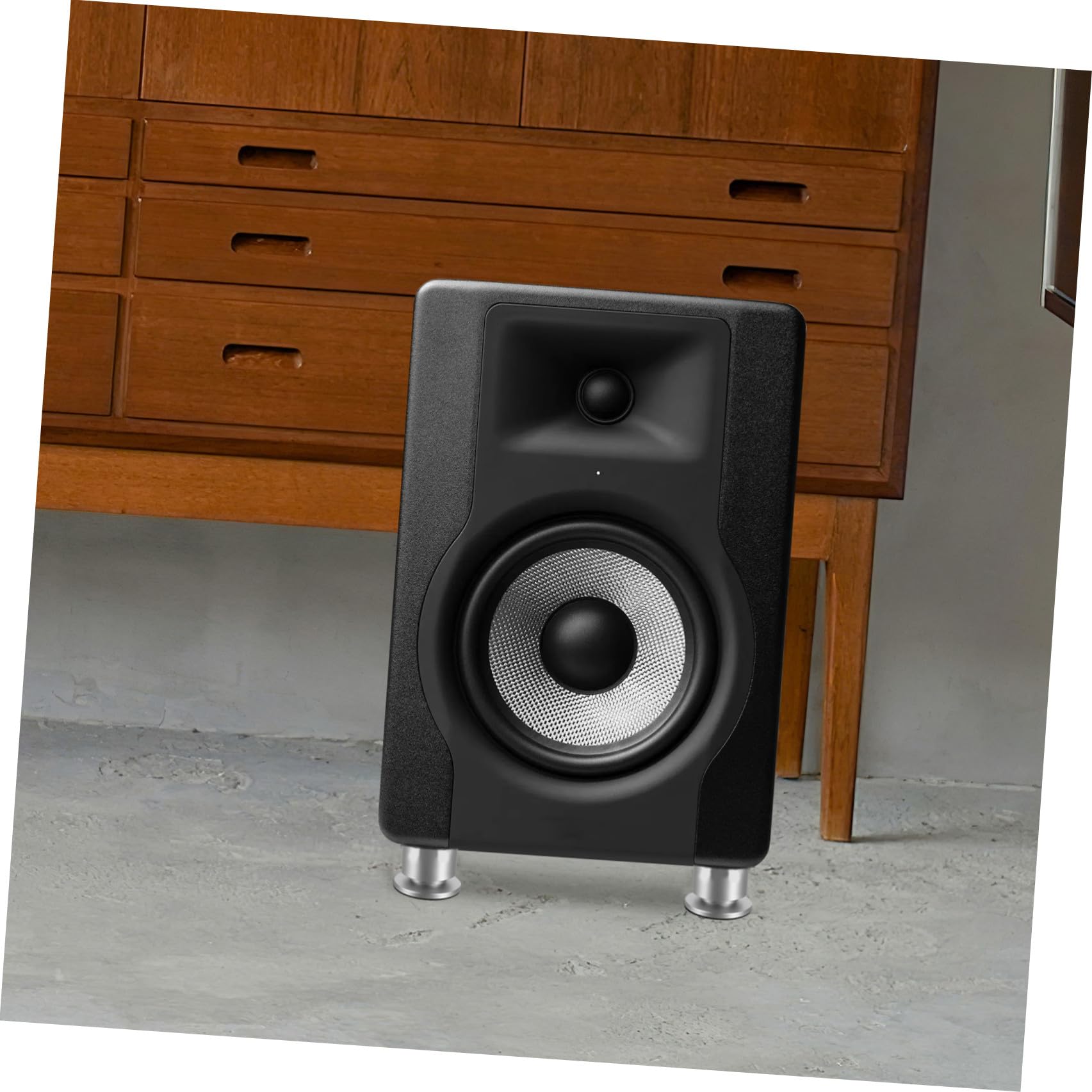 Piedini Isolanti per Altoparlanti da Scaffale 4 Pezzi, Tappetini Antivibrazione per Audio Hifi, Supporti Antivibrazione per Giradischi e Amplificatori, Miglioramento Bassi per Uso