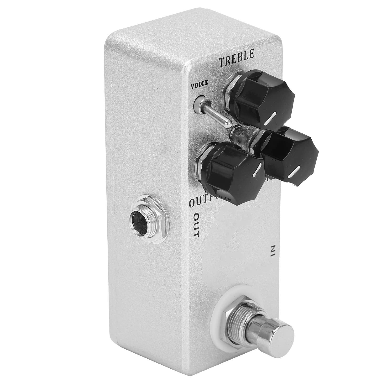 Effetto Overdrive Pedale per chitarra 2 modalità vocali Uscita acuti Guadagno Manopola di controllo Guscio in metallo Effetti per chitarra elettrica per musicisti rock metal