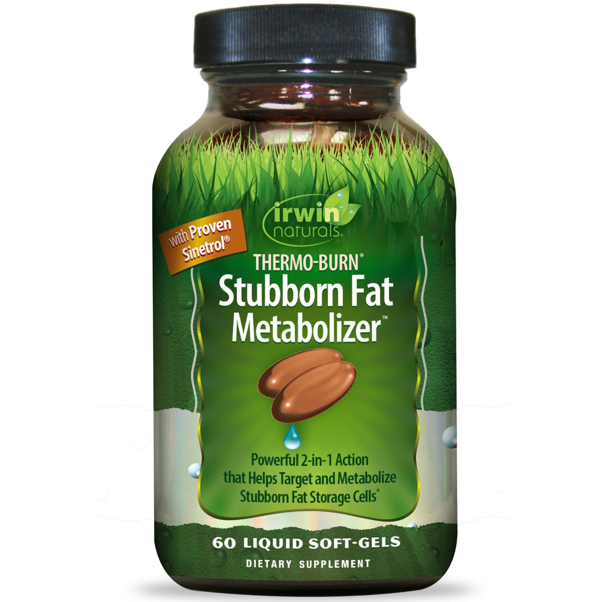 Irwin Naturals Thermo-Burn Stubborn Fat Metabolizer | 60 Softgels 60 Count (Pack of 1)