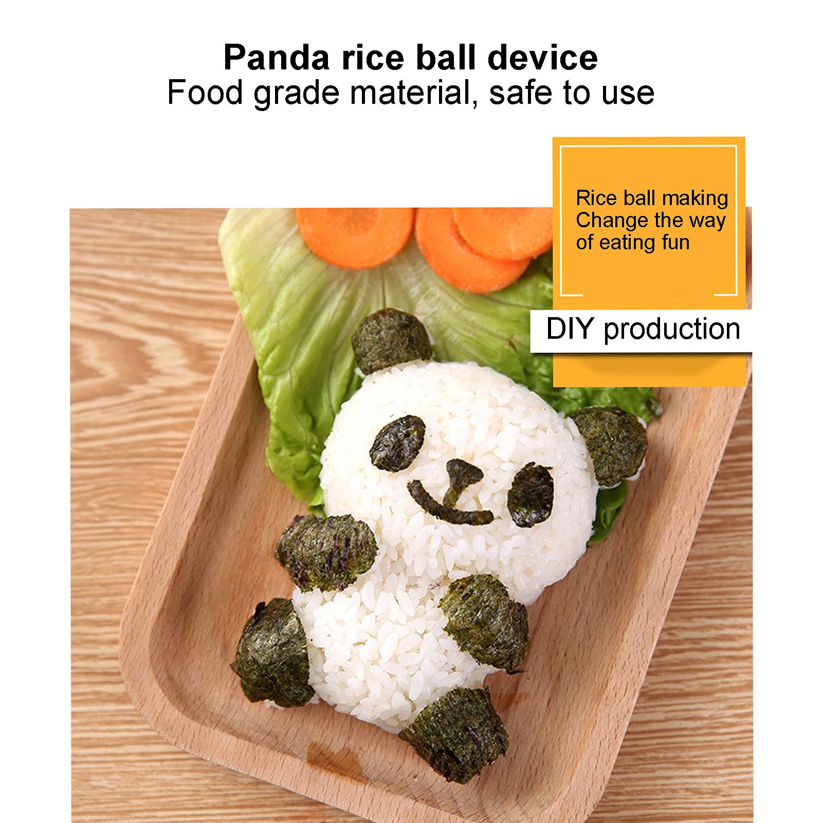 4 Moules à Onigiri En Forme D'animaux 3D - Canard, Dinosaure, Cœur, Ours - Pour Sushis Maison