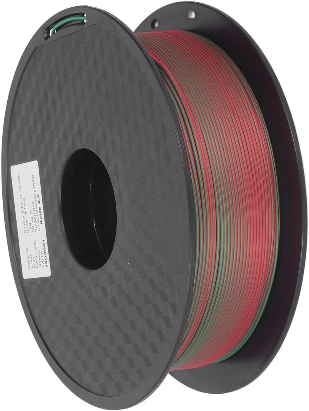 Dual Color PLA Filament 1.75mm, Shiny 3D Printer Consumables, Clog Effortless, High Performance for Detailed Printing