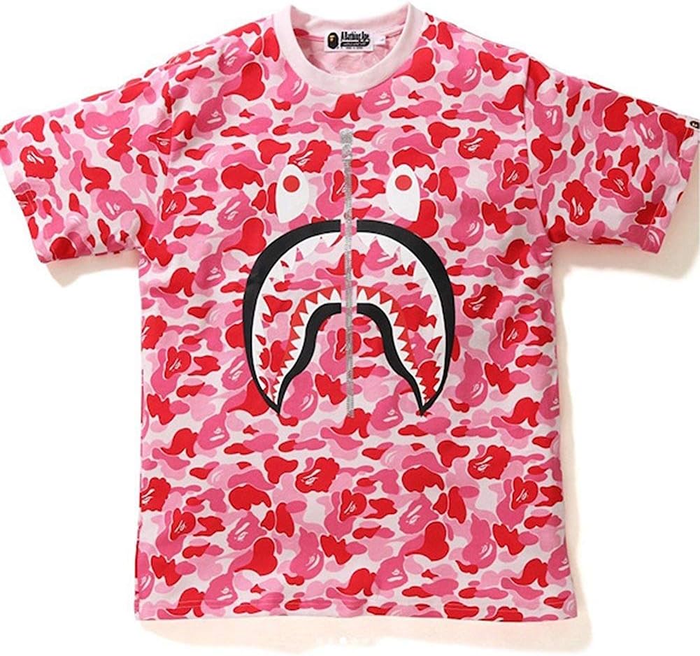 Juniors Casual Fashion Crewneck T Shirt Shark Camo Tees Tops for Teens