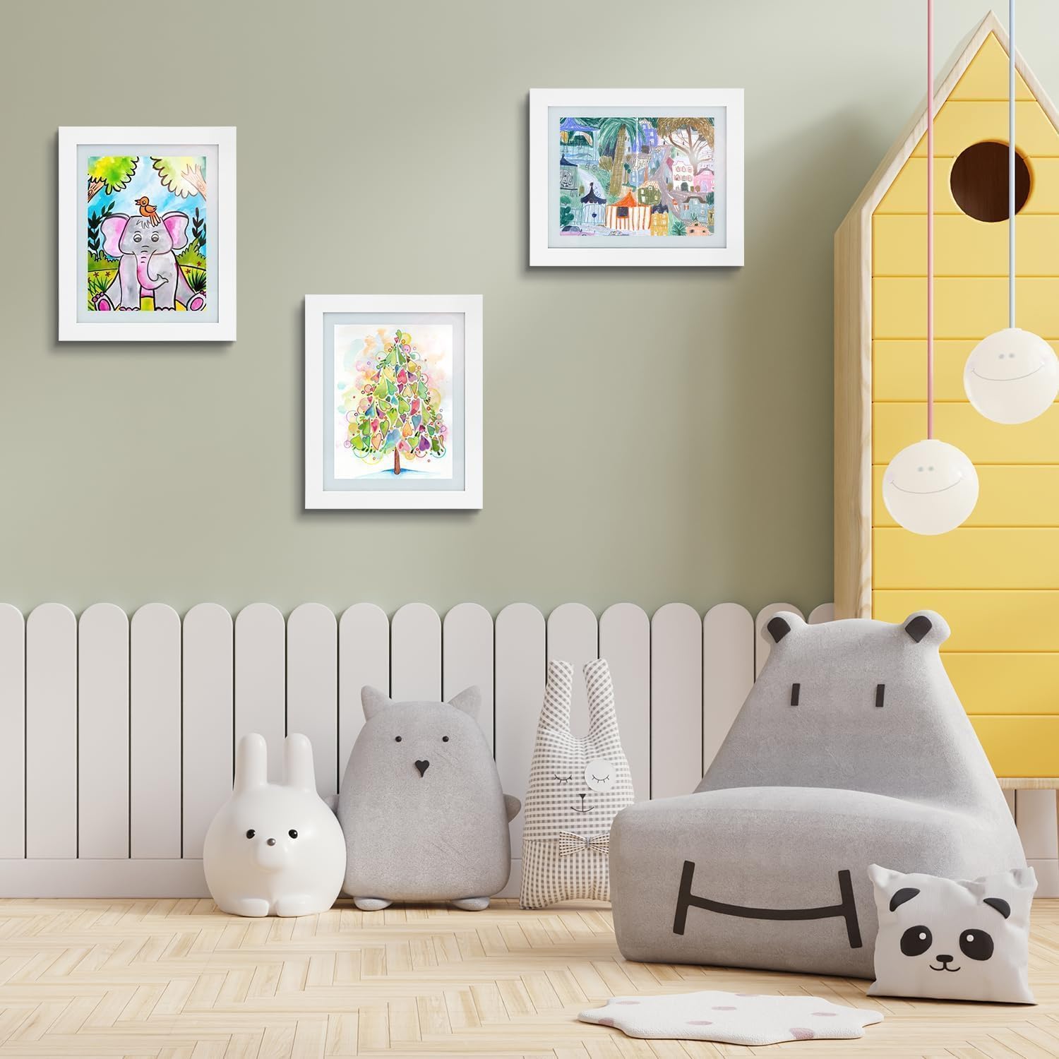 子供の絵 Amazon.co.jp: Golden State Art 10 x 12.5インチ 子供用アート