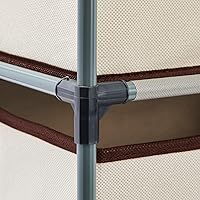 Vista 8 de Cajón clóset de almacenamiento de 4 niveles para ropa, ropa interior, documentos, objetos de la Casa, color café – (16.5 x 12.9 x 33 pulgadas)