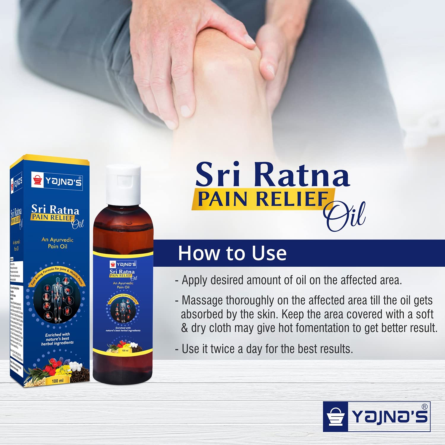 Buy YAJNAS Sri Ratna 100 ml (3 Bottles Pack) Ayurvedic / Natural Pain