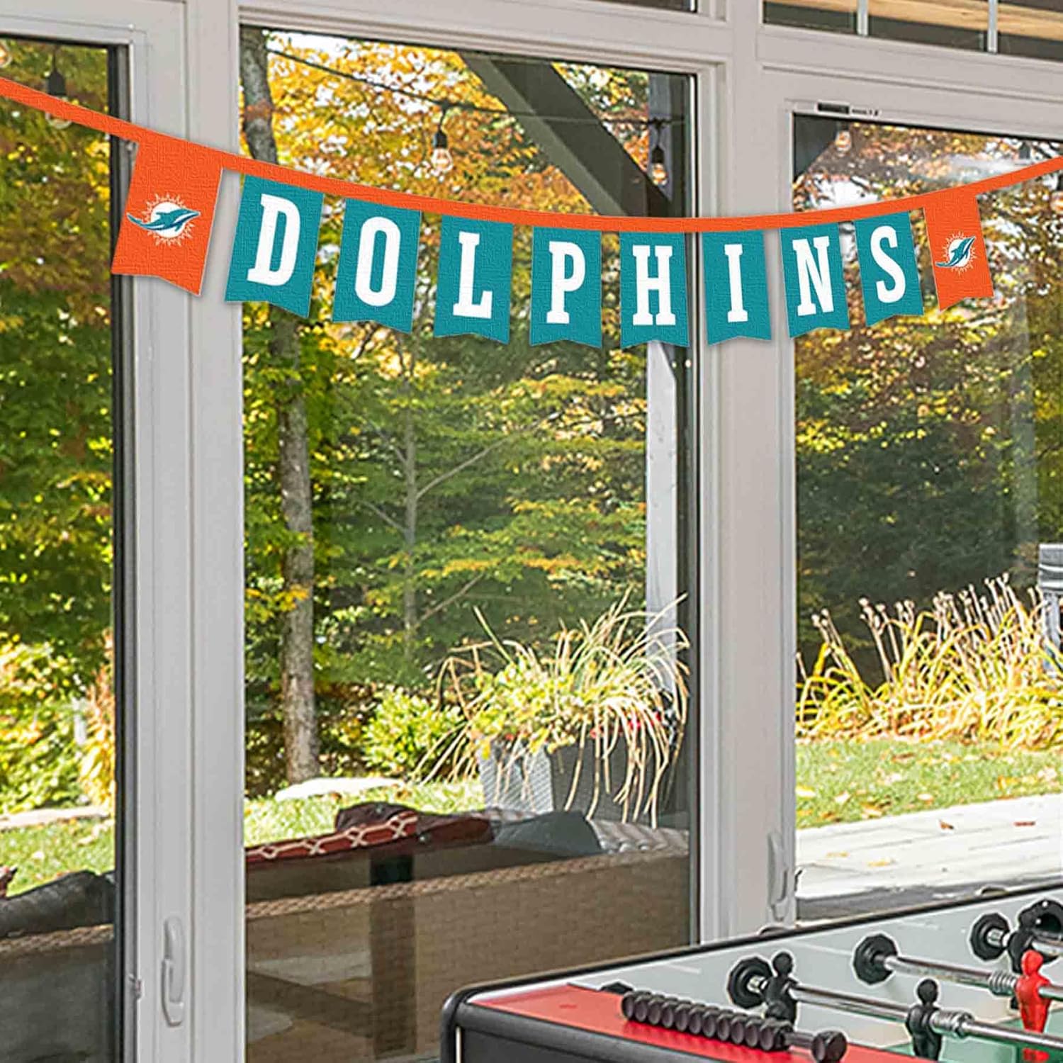 WinCraft Miami Dolphins Banner String Pennant Flags - Image 3