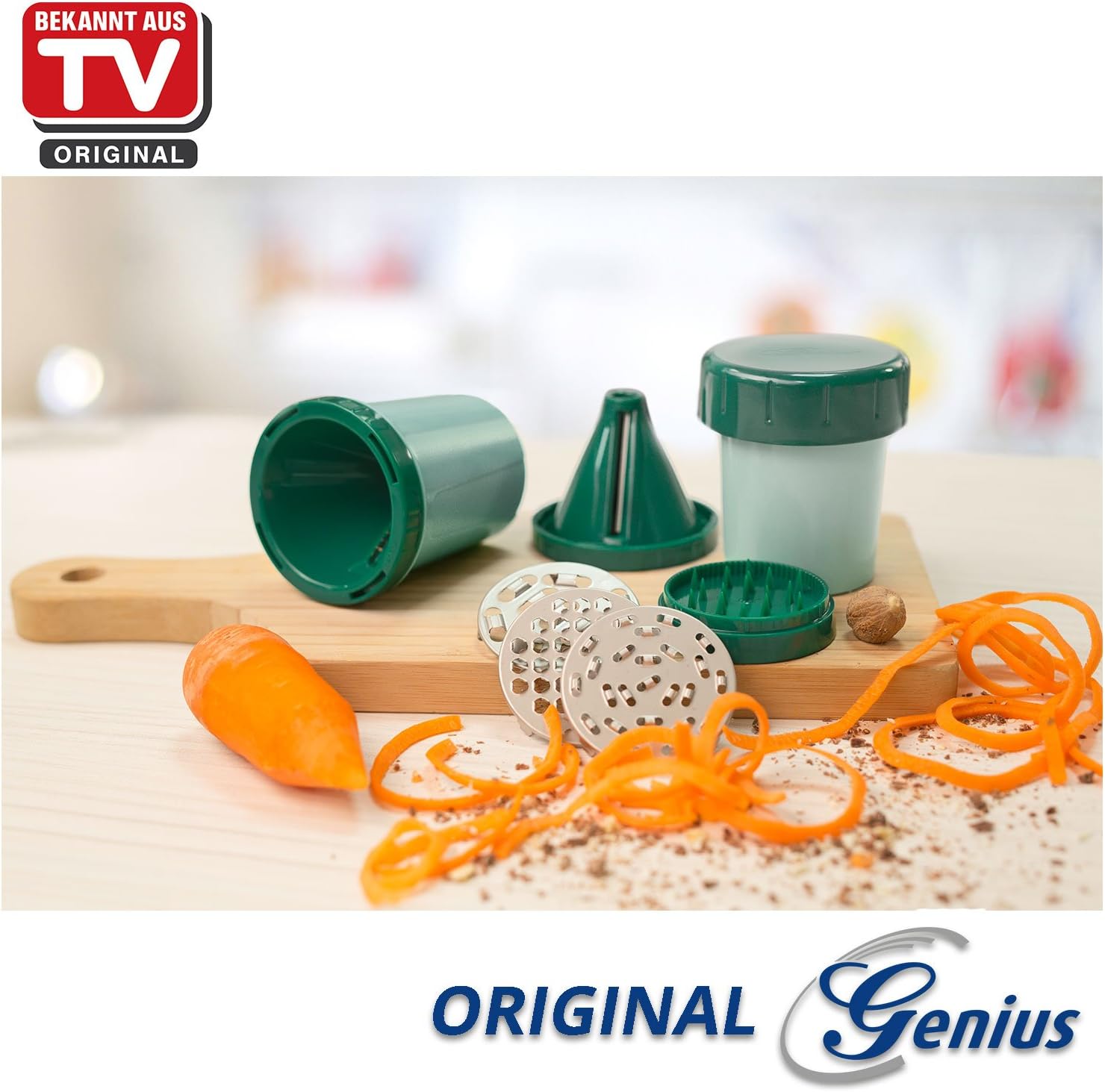 Genius Twistjetti Hand Mill Spiral Cutter Green