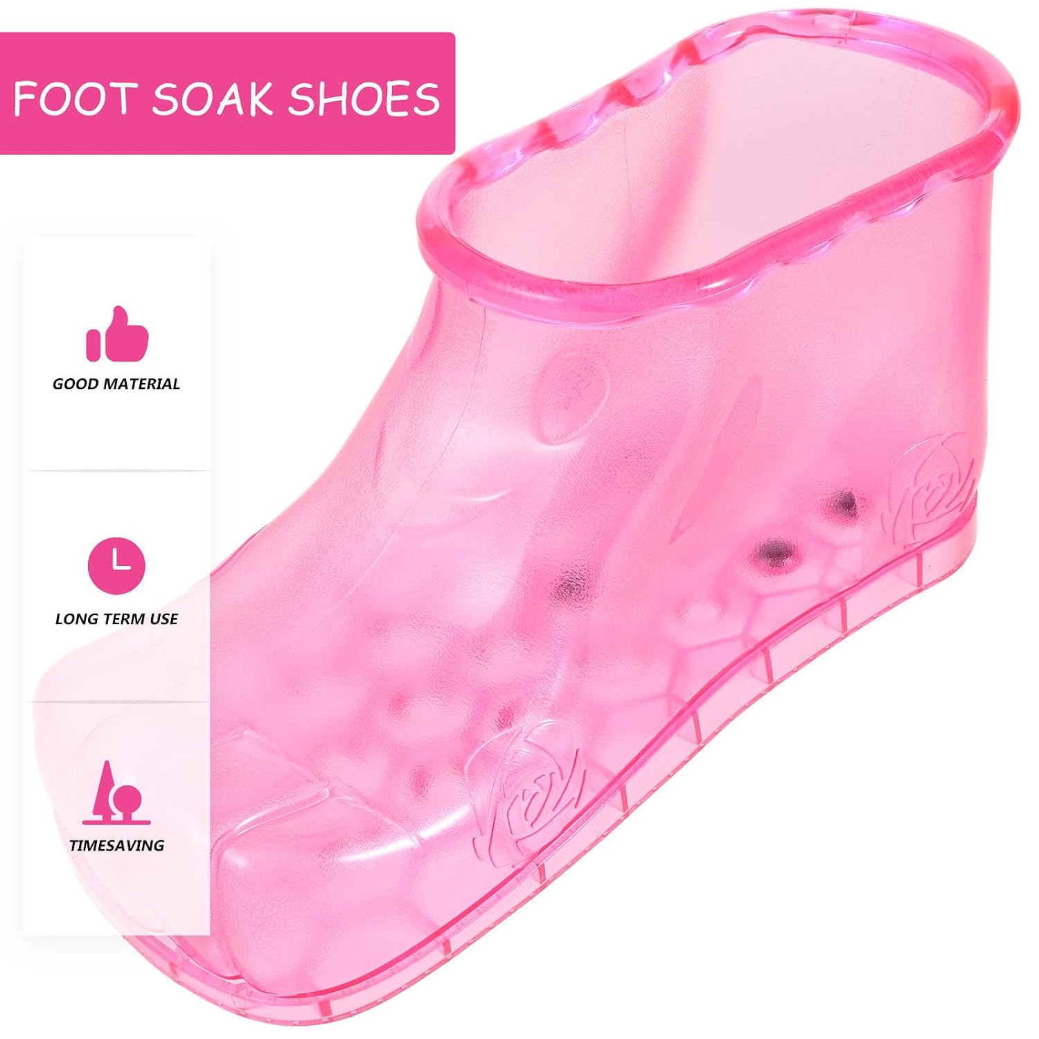 Outanaya Portable Foot Soak Shoes for Adults with Pvc Material and Shoe Size within 42, Multifunctional Use and Reliable Quality for Home Use and Outdoor Foot Bath