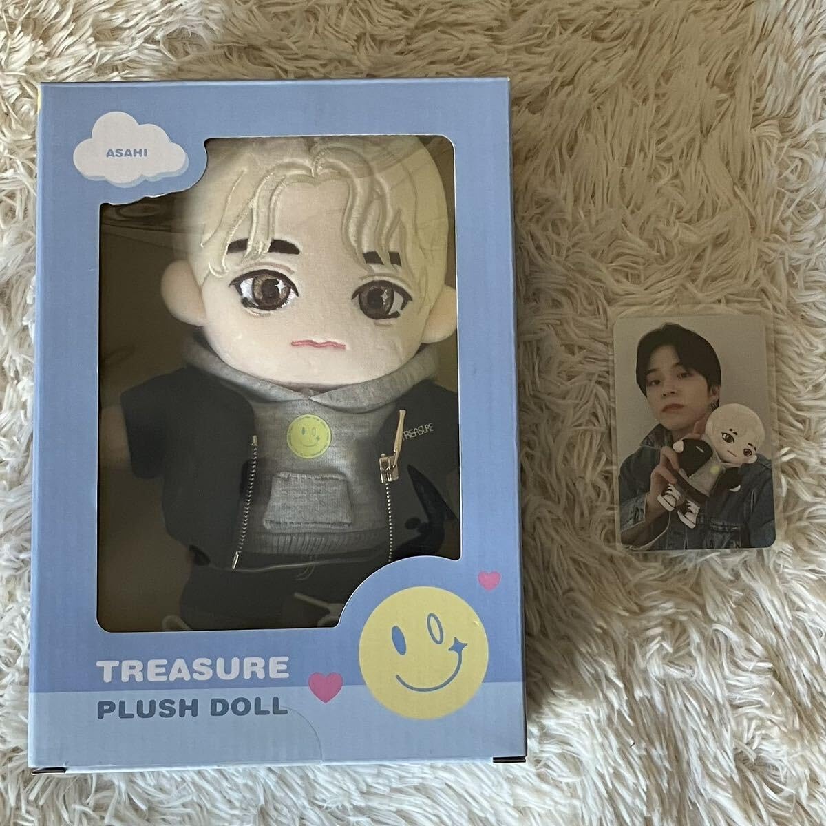 Amazon.co.jp: TREASURE アサヒ ドール セット トレカ付 plushdoll 