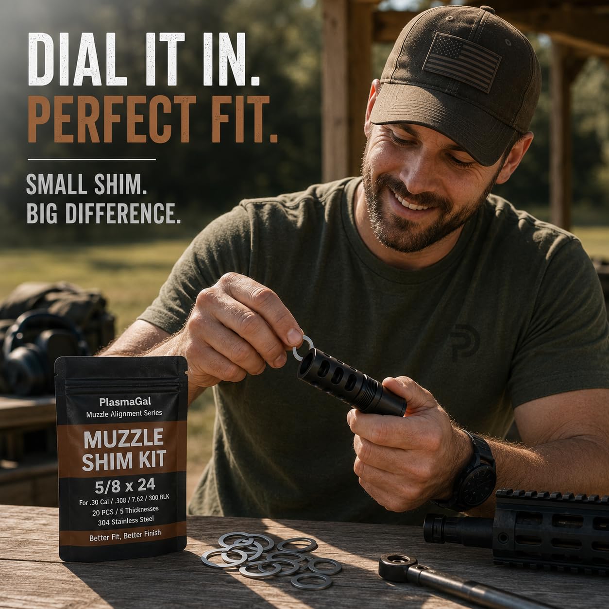 Muzzle Shim Kit - Adjust Muzzle Brakes & Flash Hiders -4