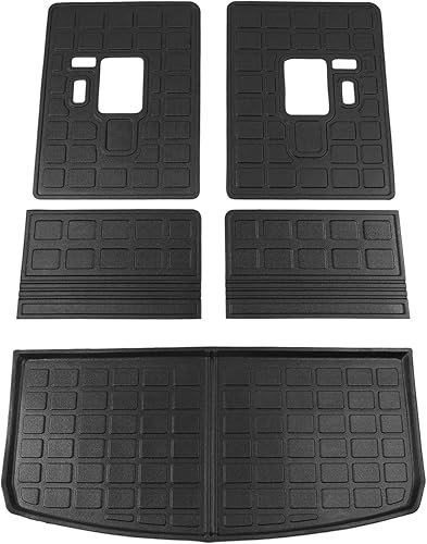 Maszupir Compatible con Jeep Grand Cherokee L 2021 2022 2023 alfombrillas de carga para maletero de Jeep Grand Cherokee L forro de carga TPE para