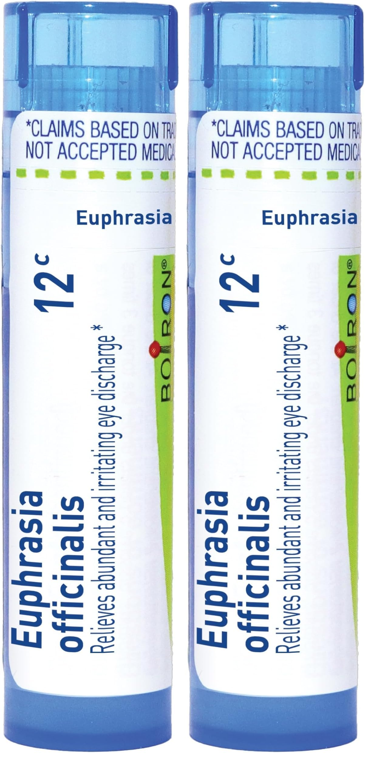 Boiron Euphrasia Officinalis 12C Homeopathic Medicine for Eye Discharge - 80 Pellets (Pack of 2)