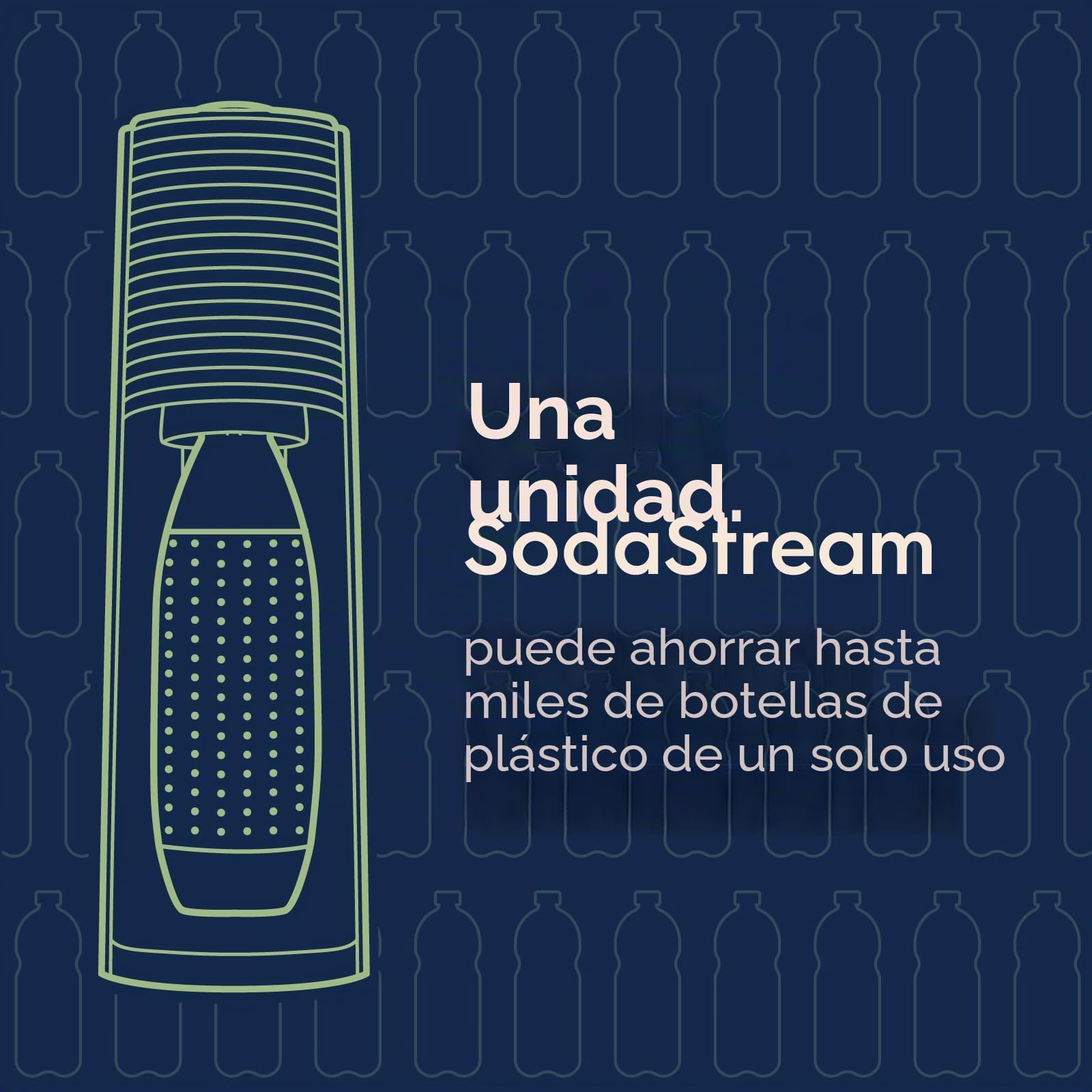 SodaStream Terra - Máquina de agua con gas (negro) con botella de CO2 y DWS