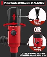 Vista 2 de Bomba de transferencia de combustible mejorada 2025 – Bomba de gas de carga USB a prueba de fugas para lata de gasolina – Bomba portátil con batería