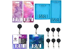 Yanmucy Badge Reel Mold: Effortlessly Personalize Your Badge Buddies with Epoxy Resin