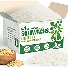 VEGISHINE Natural Soy Wax Beads for Candle Making, 5kg 11lbs   Premium Soy Wax Beads for Candle Supplies, Perfect for Candles in Containers