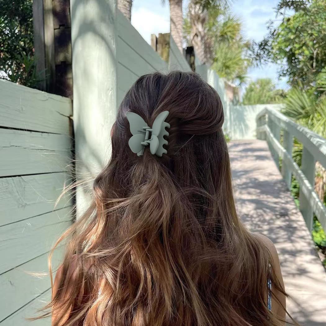 Canitor Butterfly Hair Clips Butterfly Claw Clips Hair Clips for Women Hair Clips for Thick Hair Matte Hair Clips Medium Hair Clips Big Butterfly Clips for Women Cute Hair Clips : Beauty & Personal Care