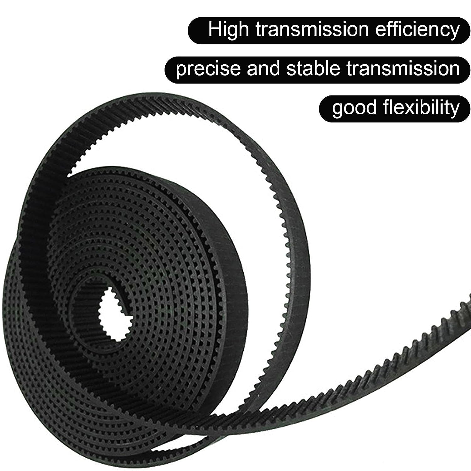 Pasek zębaty 5 m otwarty pasek zębaty GT2 6 mm pasek 2GT z 6 miedzianymi tullejkami do Creality Ender 3 Ender 3 V2 Ender 3 Pro seria Ender 5 seria CR-10 do Anycubic Kobra 2 Kobra Max CNC
