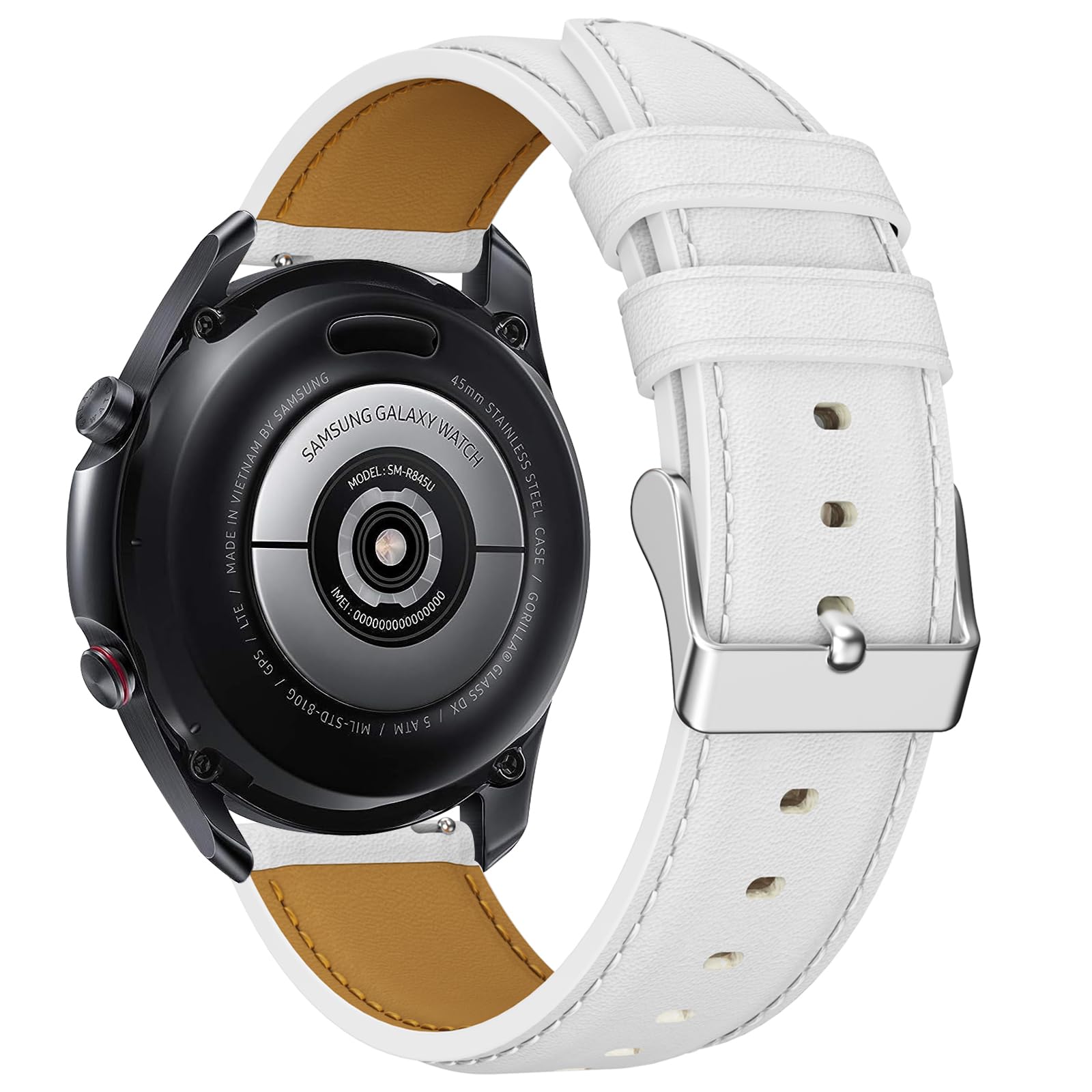 Cinturino per Amazfit GTR 3 Pro, 22mm Cinturino in Pelle per Amazfit GTR 4, GTR 3, GTR 3 Pro, GTR 2, GTR 2e, Amaz fit Stratos, Stratos 2, Stratos 3, Amazfit Pace, Amazfit Balance, Amazfit GTR 47mm