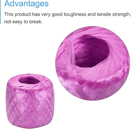 Miniatura 4 de MECCANIXITY Cuerda de plástico de nailon de poliéster para el hogar para embalar manualidades de jardinería, 1,312.3 ft de longitud total, color