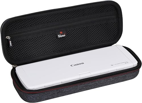 Mchoi Funda de viaje rígida de EVA compatible con Canon imageFORMULA R10 / P-215II escáner de documentos portátil, solo funda