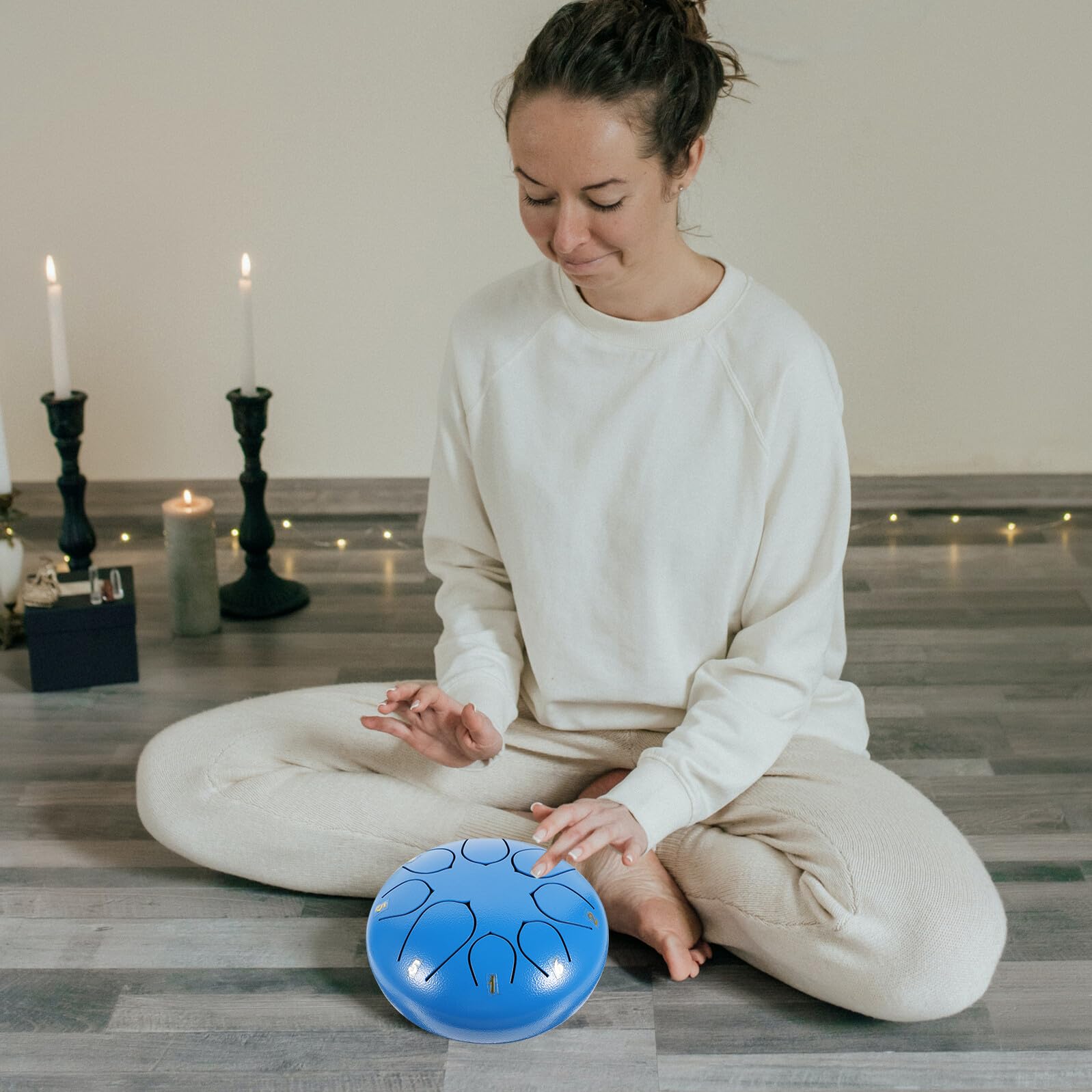 Toddmomy Lengüeta Instrumento de Percusión Etéreo de Mano para Adultos Kit de Creativo de Lengüetas Duradero para Practicar Casa o Escenario