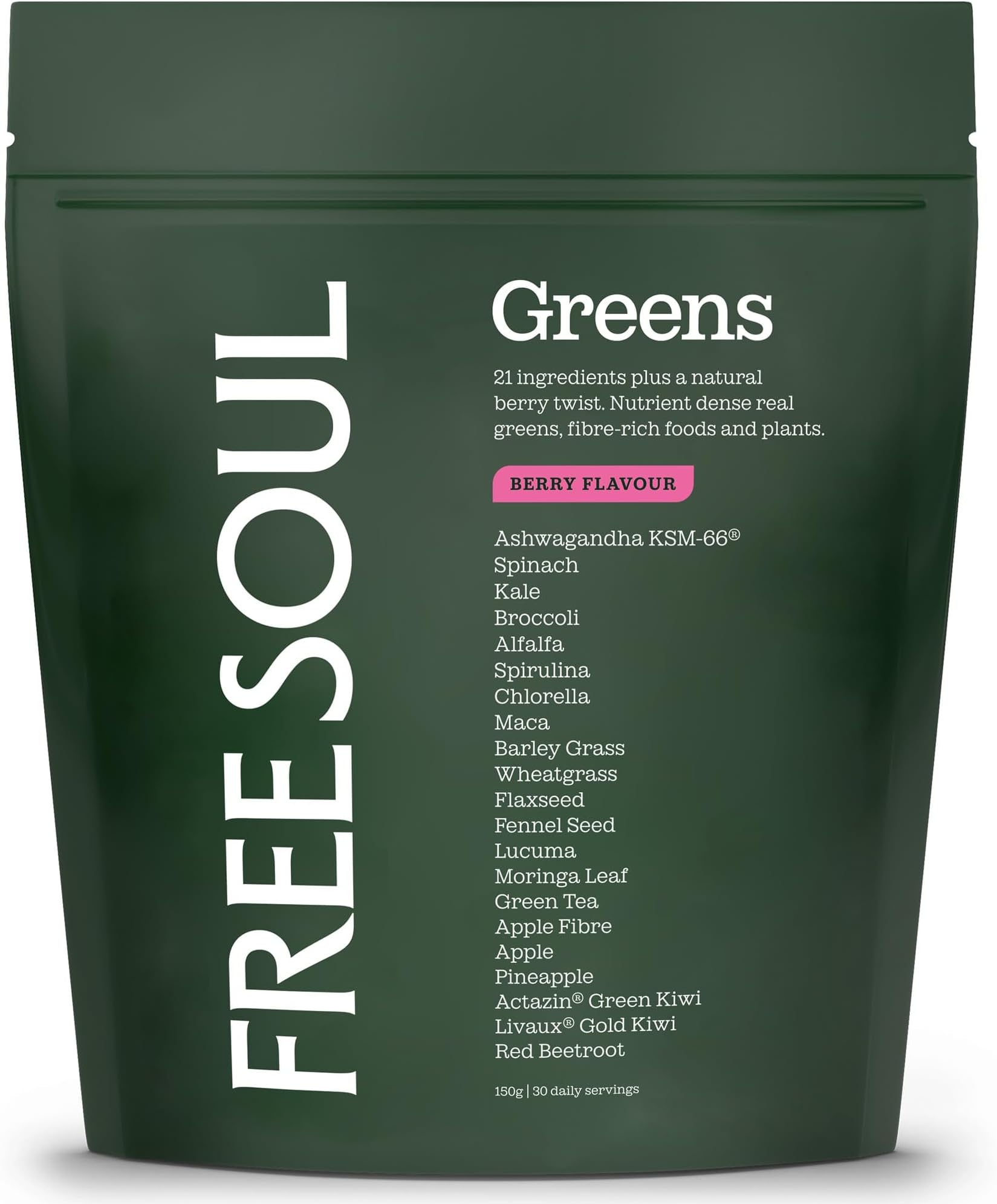 Greens | 21 Advanced Greens, Superfoods, and Adaptogens Including KSM-66 Ashwagandha, Vegan & Gluten-Free, Advanced Natural Formula | UK Made | 30 Servings | Mango Flavour