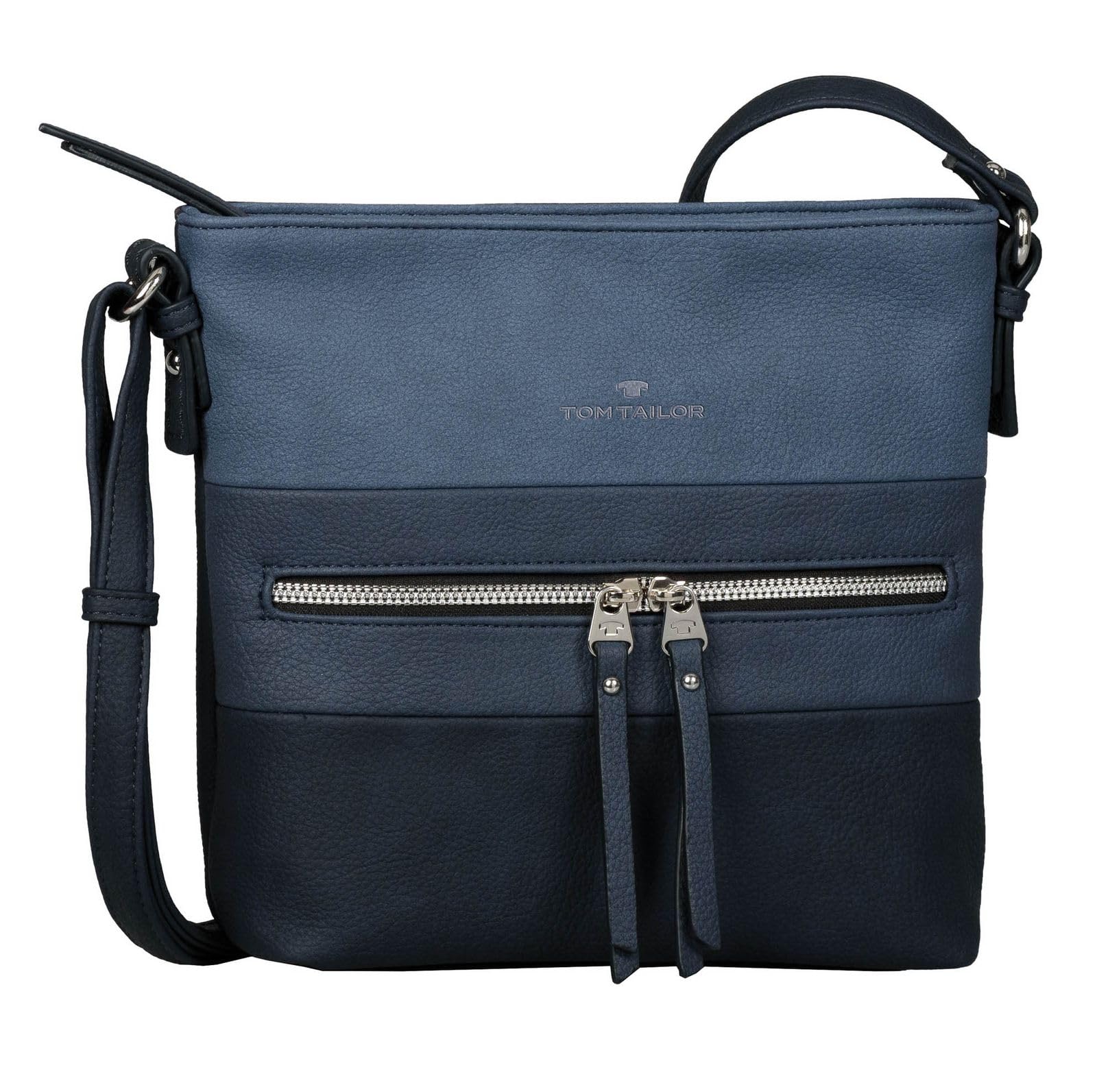 TOM TAILOR Ellen Damen Handtasche Crossbody Bag Mittelgroß Denim Blau