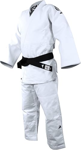 adidas Kimono de Judo Quest (Couleur : Blanc/Noir 