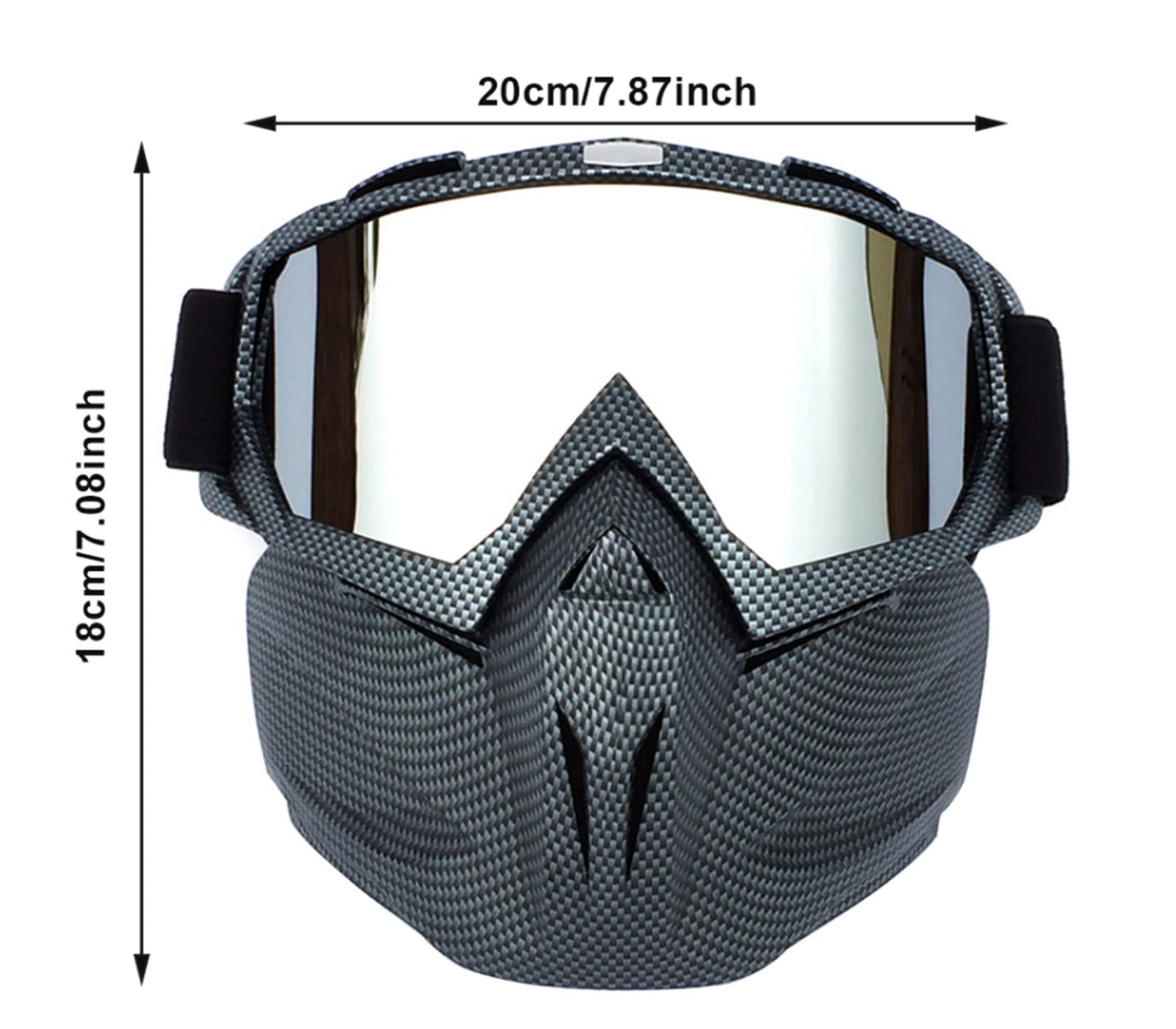 QINQIN Gafas de Sol de esquí Ajuste for Montar a Caballo Profesional Ski Snowboard Snowewear Gafas Mascarilla Snow Invierno Esquí Esquí Impermeable Glasses Motocross Sunglasses (Color : B)