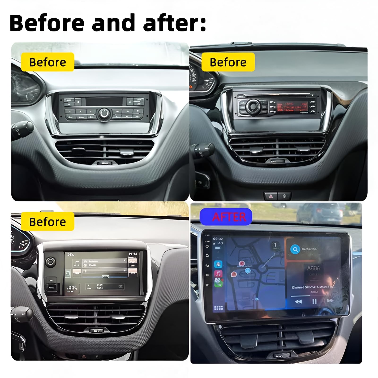 Conector ISO 16 Pines Peugeot 207 Sound Way Kit De Montage Autoradio Pour Autoradio 9 Pouces Compatible Renault Megane 2 Kit Interfaz Volante