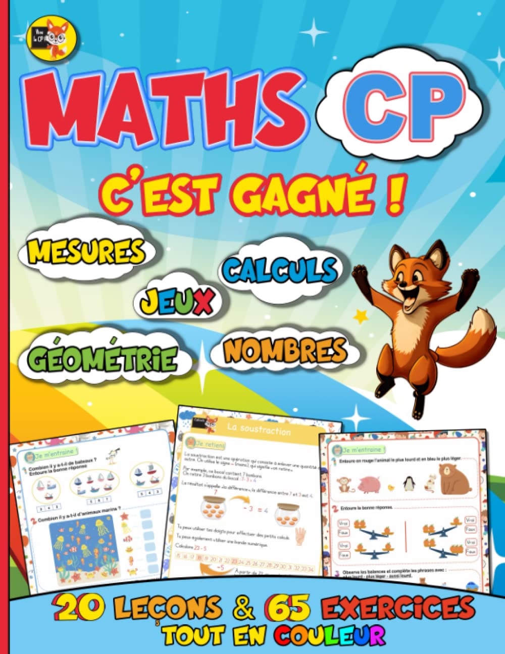 Math CP - C’est gagné !: Leçons & exercices - Un livre ludique pour aimer les mathématiques au CP