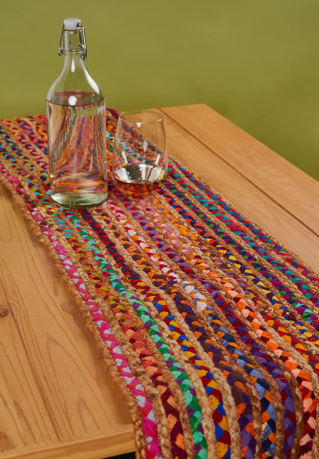 Ayra EthnicAyra Ethnic Noor Jute Table Runner, Multicolor