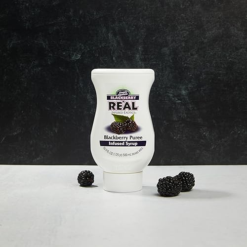Miniatura 3 de Blackberry Reàl - Jarabe con infusión de puré de mora, botella exprimible de 16.9 onzas líquidas (paquete de 3)