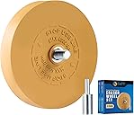 S SATC Decal Eraser Wheel Pin Stripe Removal Tool 1 Pack - Black Rubber Wheel with Adapter with Electric Drill - Removes Vinyl, Decals, Graphics & Double Faced Tape