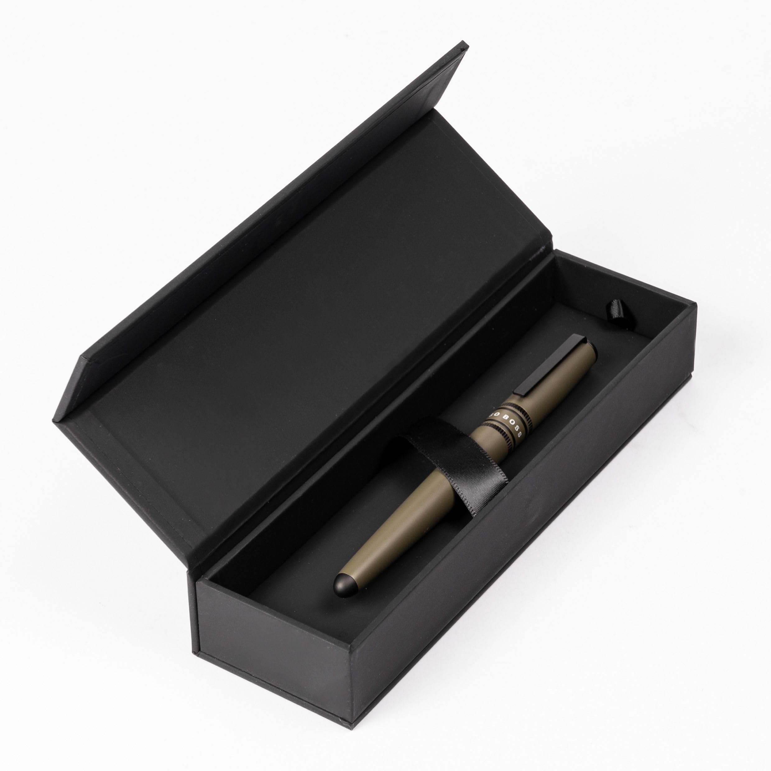Hugo Boss Ballpoint pen Gear Minimal Black & Chrome