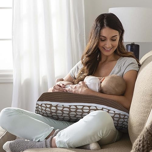 Miniatura 6 de Boppy Almohada de lactancia  mejor cierre  Almohada de lactancia de tamaño grande con cinturón diseñado con consultores de lactancia  Se adapta a