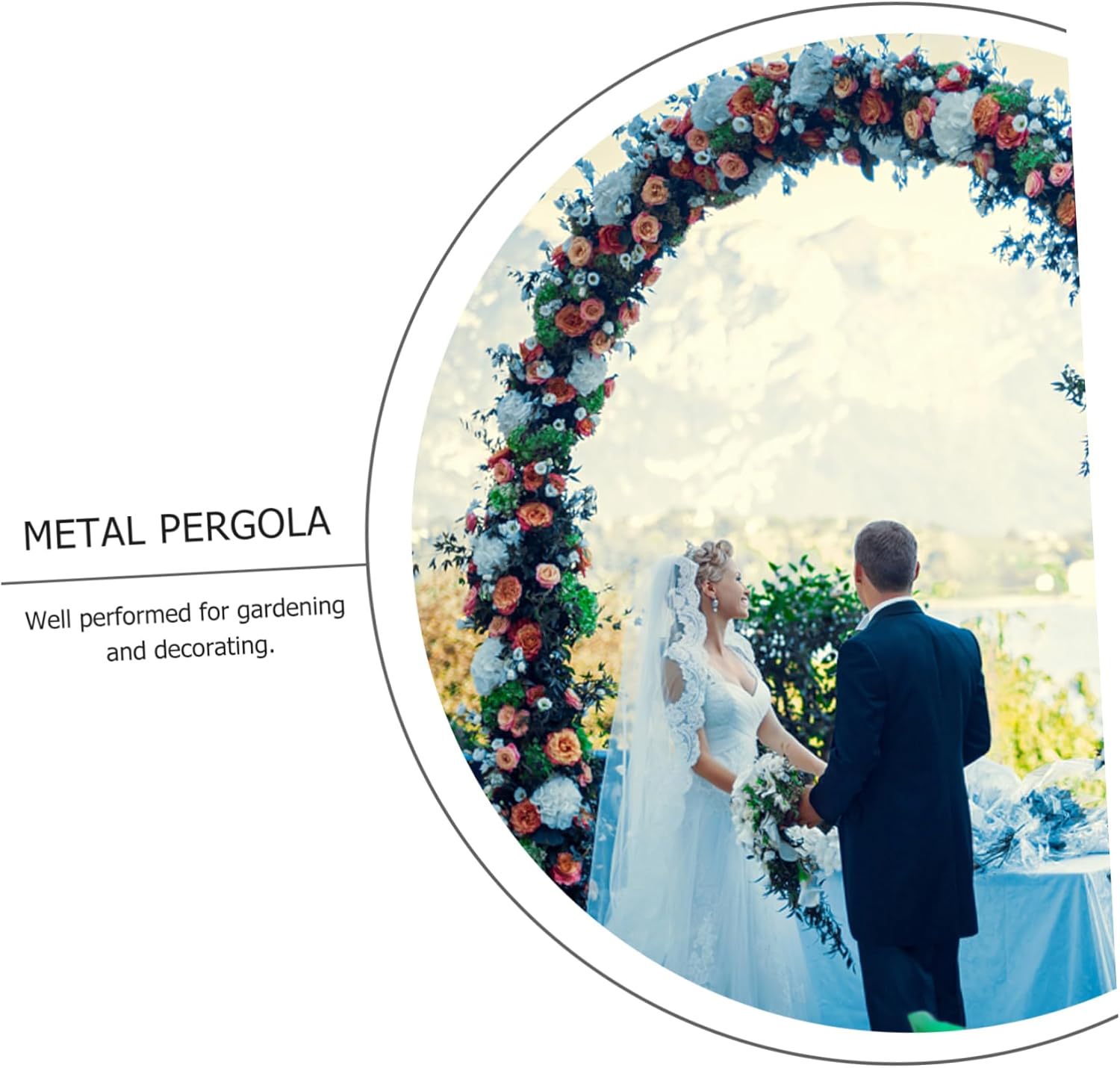 Garden Arbor Wedding Arch Frame Lightweight Pergola Iron Pergola Arbor Trellis Outdoor Decor