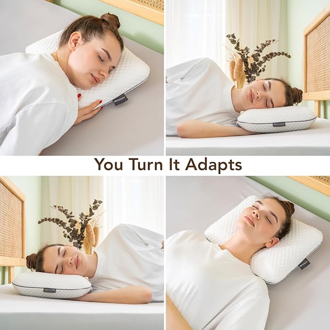 Almohada Viscoelástica Viaje 40x30x10 cm Funda Lavable miniatura 3
