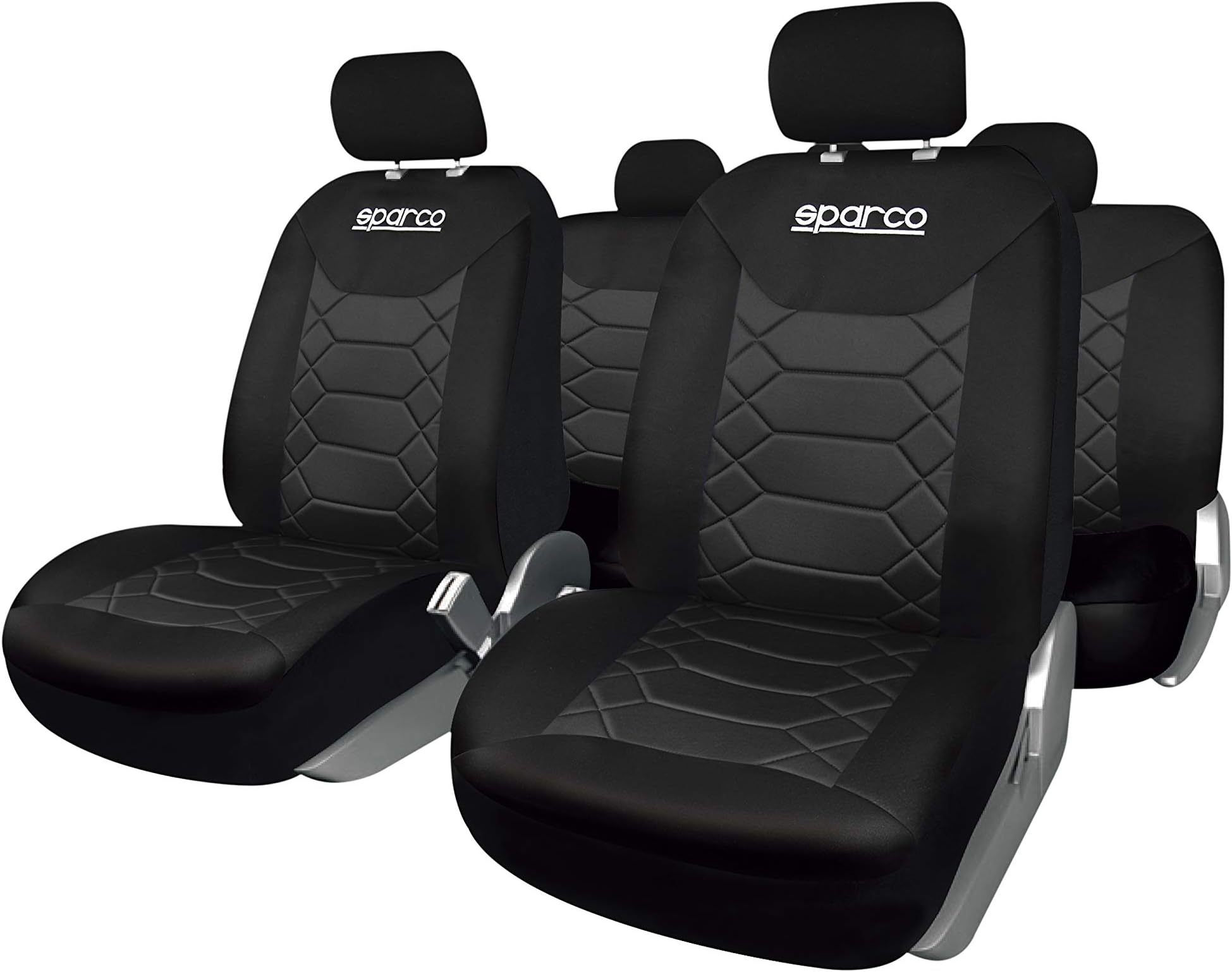 SPARCO Universal Seat Cover Set, Black, SPC1016BK-D