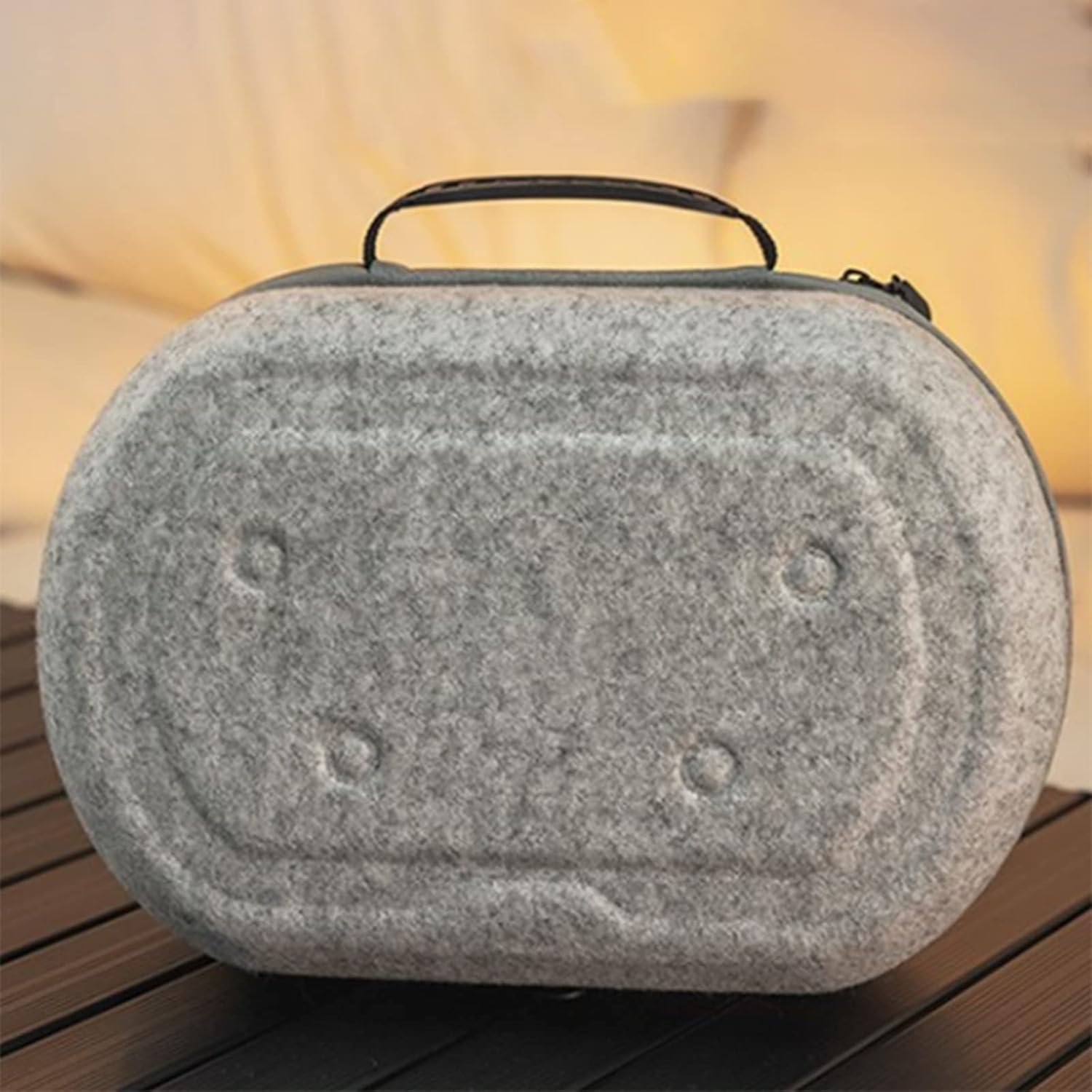 CHENZILIN トラベルストレージバッグ キャリーホルダー PS VR2用 ヘッドセット収納ボックス ハンドル付き ダブルジッパ