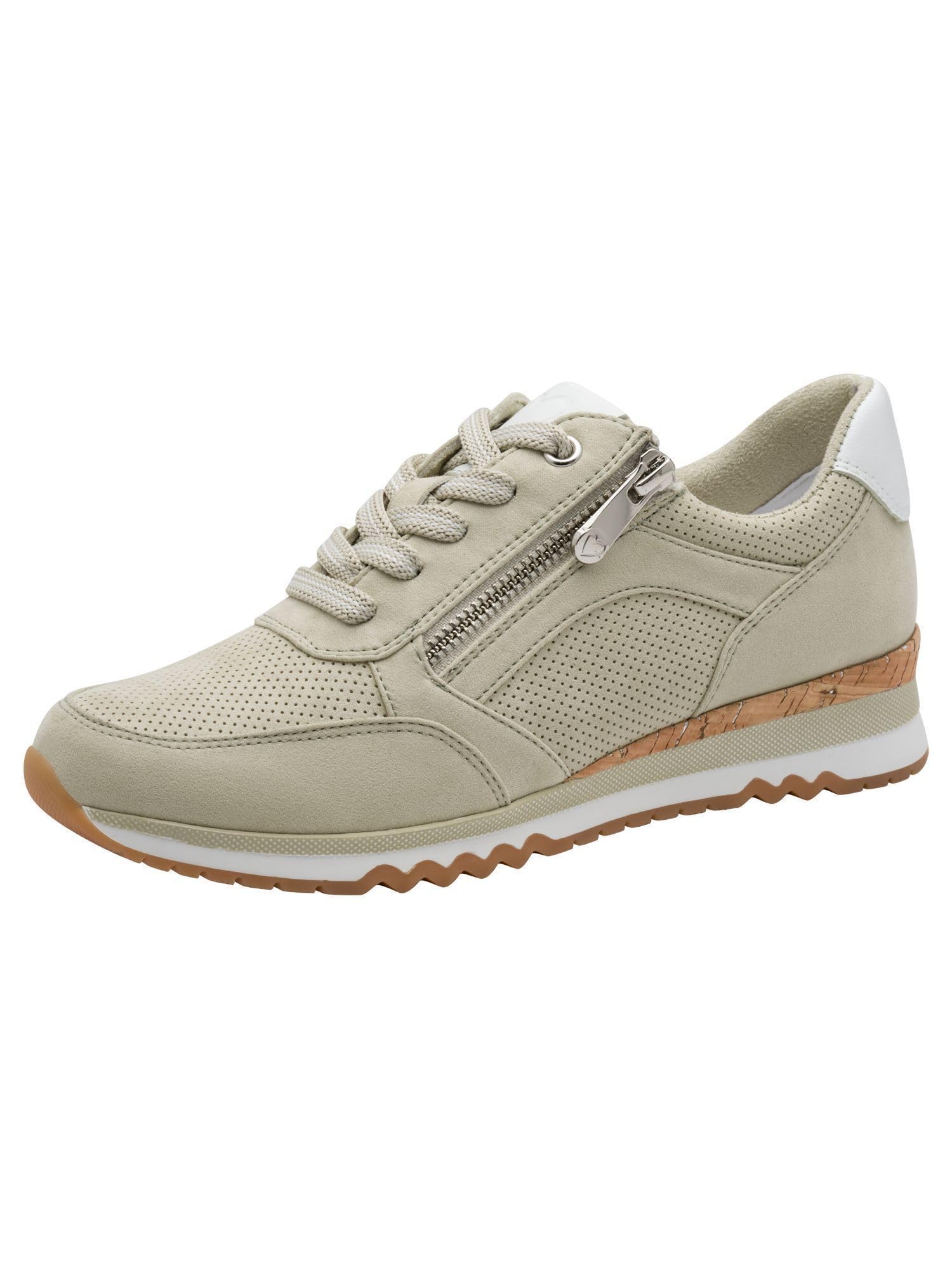 MARCO TOZZI Damen Sneaker weiches Feel Me Wechselfußbett weiches Innenfutter Vegan Modern