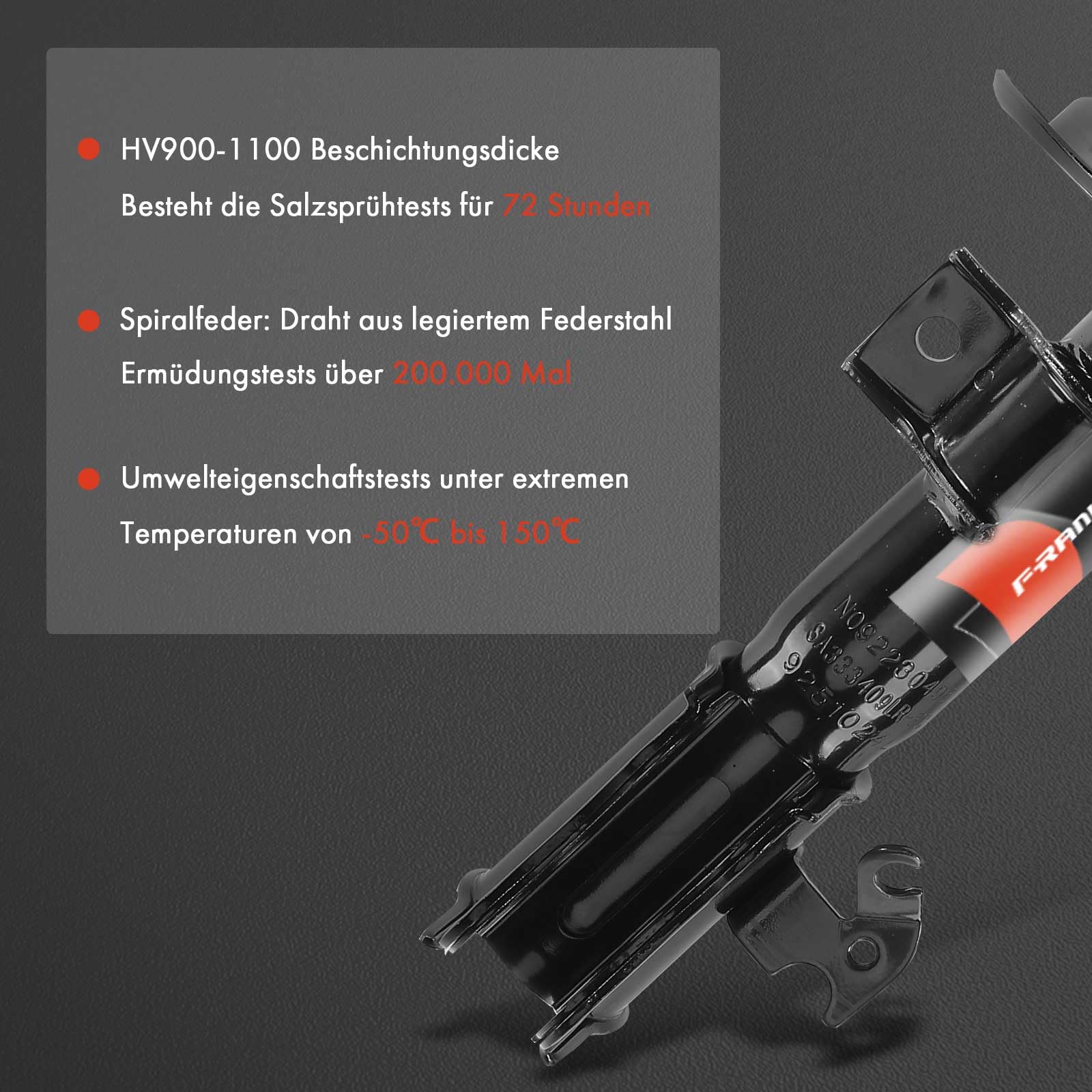 Frankberg 2x Stossdämpfer Vorderachse Kompatibel mit Agila (B) B 