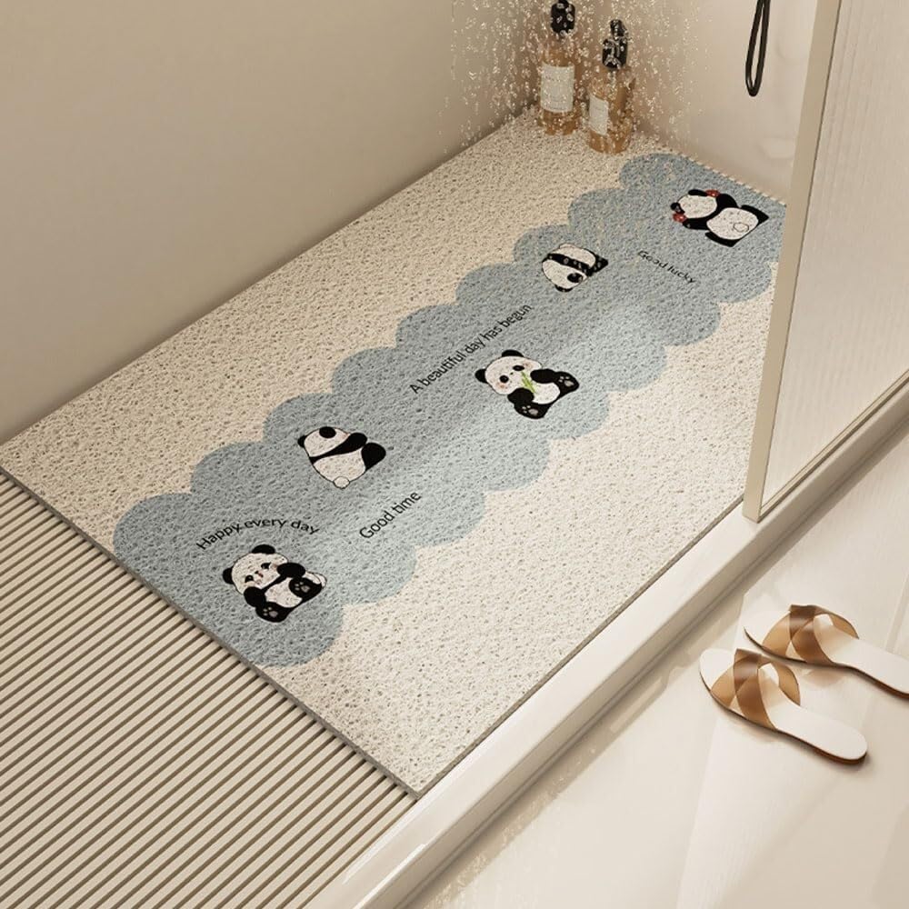 Cuscinetto luffa – per vasche e docce(Panda Blue,60x90cm)