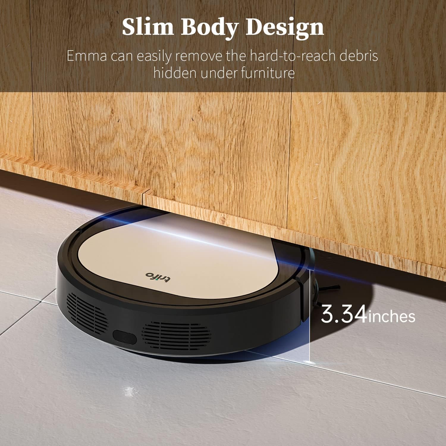 Trifo Robot Vacuum Cleaner, Emma Pet Model, 4000Pa Suction Power
