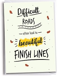 Beautiful Finish Lines Greeting Card | Encouraging and Motivating