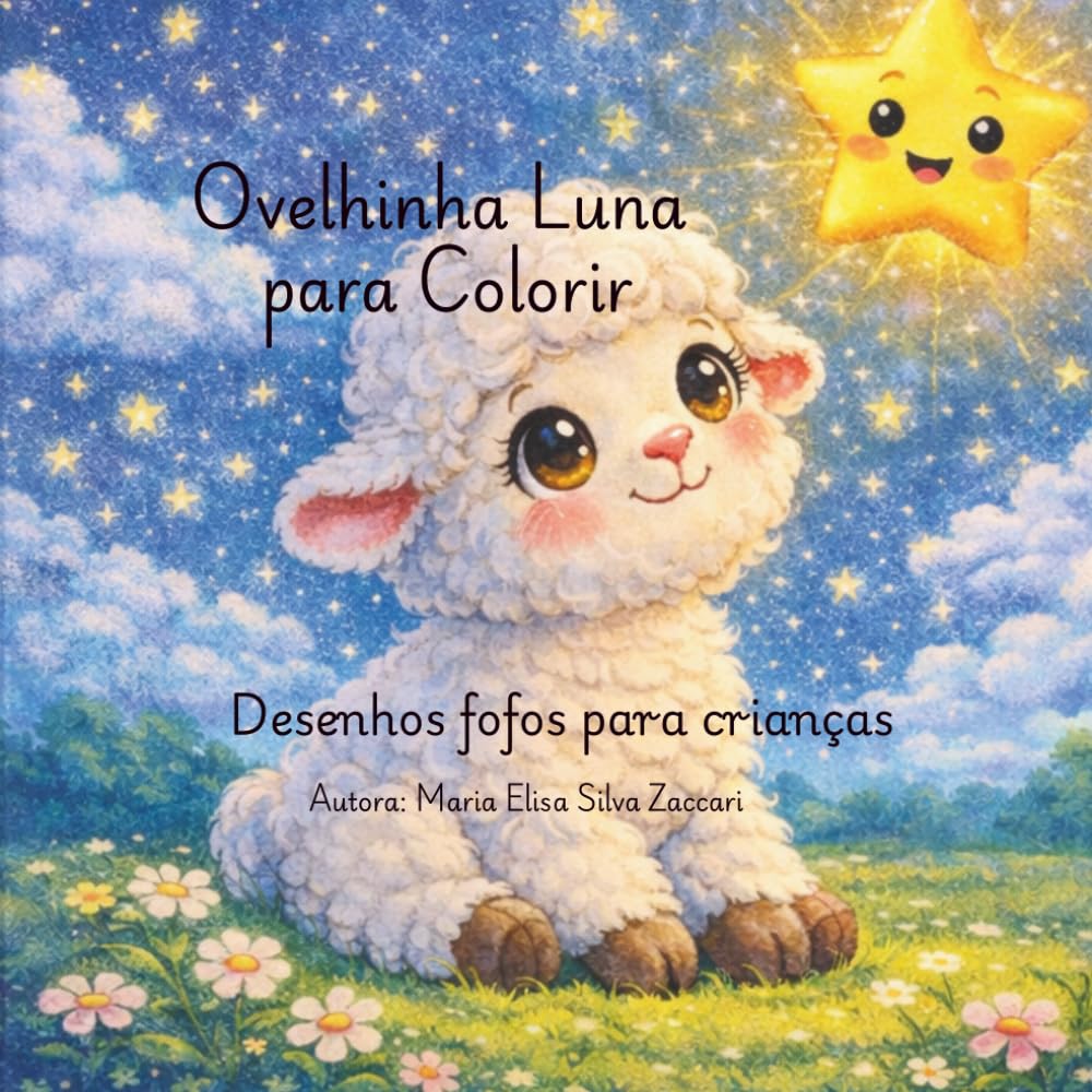 Livro de Colorir Luna para Crianças: Desenhos fofos e divertidos para pintar e relaxar