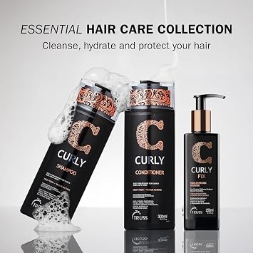 Truss Curly Fix - Leave-in Curl Defining Cream - Medium Hold, Controls Frizz and Reduces Volume for Defined Curls All Day | Controls frizz and reduces volume for defined curls all day.