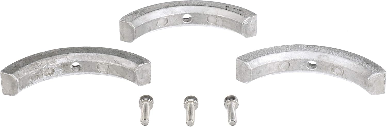 Quicksilver 8M6008002 Aluminum Anode 3-Piece Kit for Volvo Stern Drives